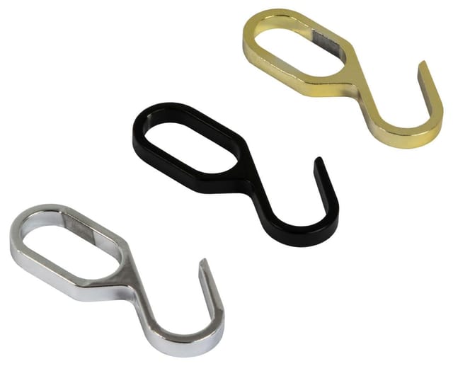 Gedotec Einhängehaken HOLDER für Schrankrohr Oval 30x15 mm, vermessingt