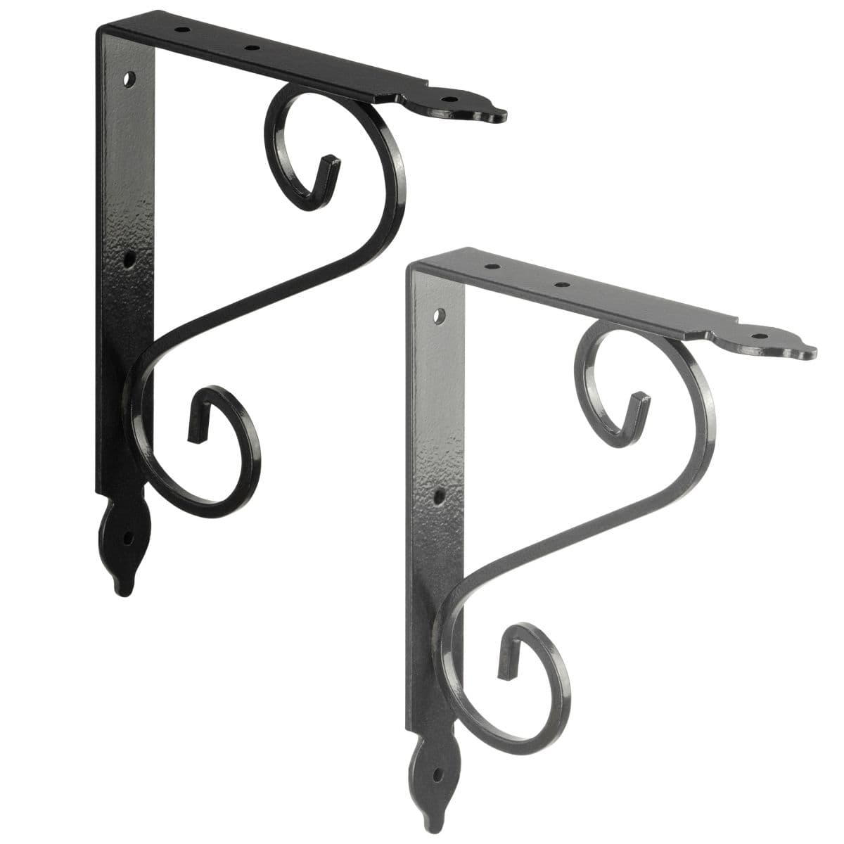 Domax Ornamentkonsole SMITHY aus Stahl, 140 x 110 mm - Schwarz