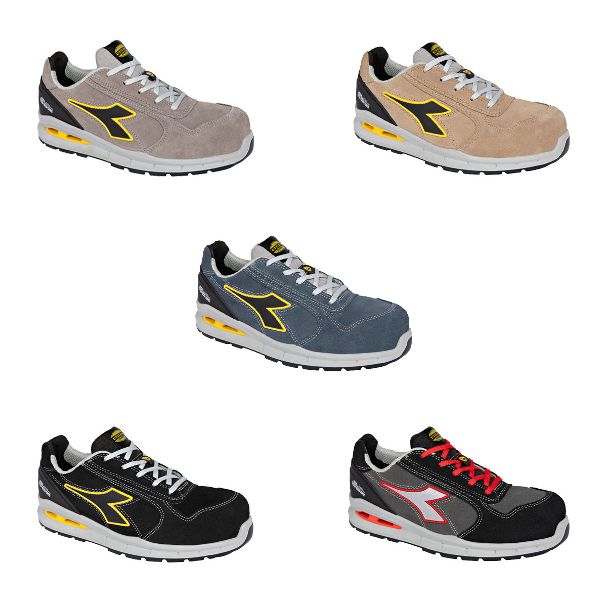 Diadora Run A.box Low S3s Fo Sr Esd Sicherheitsschuhe - 37 Eu - Gris