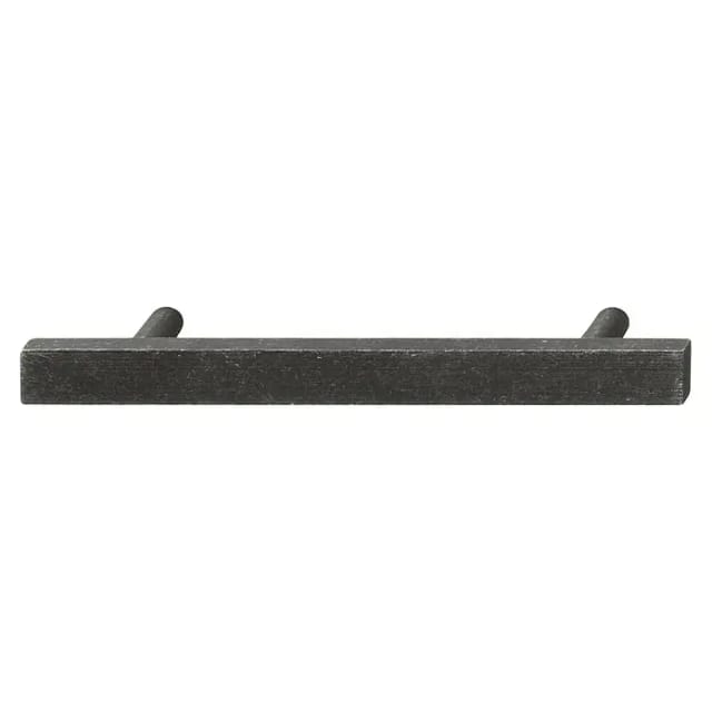 Häfele Möbelgriff H1033 Sockelgriff antik Bohrabstand 128 mm, eisenfarben Used Look