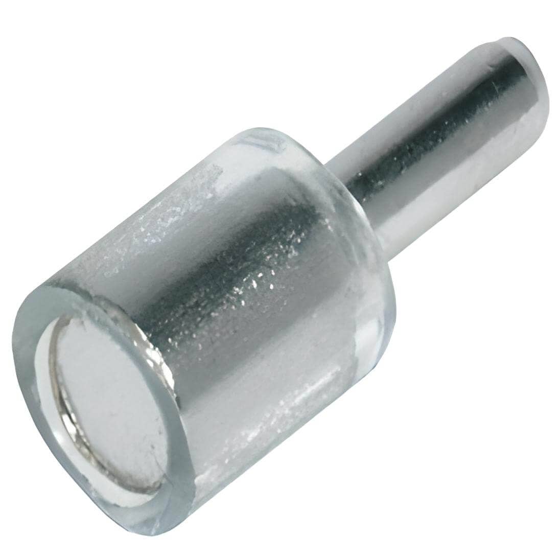 Häfele Bodenträger TINY aus Metall Ø 7 mm für Glas- &amp; Holzböden, Bohr-Ø 3 mm