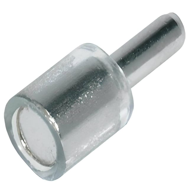 Häfele Bodenträger TINY aus Metall Ø 7 mm für Glas- &amp; Holzböden, Bohr-Ø 3 mm