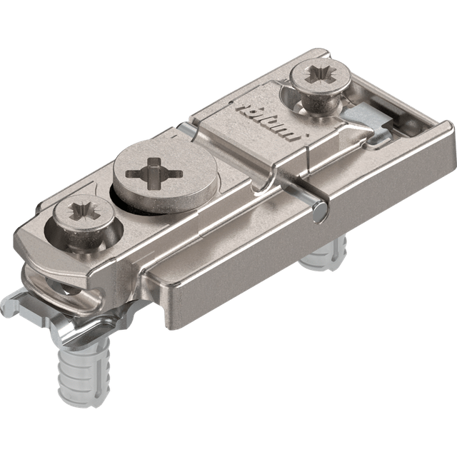 Blum Clip Top Montageplatte mit Schrauben und Spreizdübeln, Clip-Montageplatte 0mm