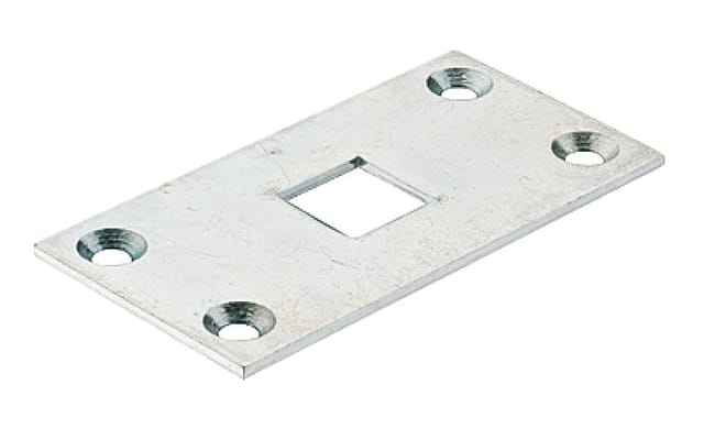 Häfele Schließblech für Tor-Treibriegel 13 oder 16 mm Torverriegelung, 16 x 16 mm