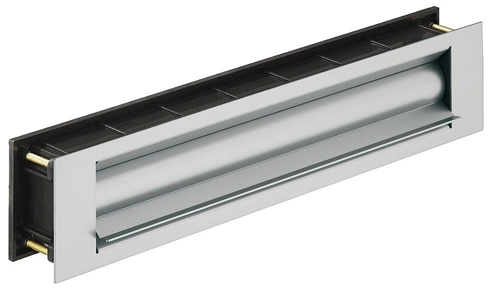 Vinköl Briefeinwurf aus Aluminium mit Wärmedämmung, Edelstahl-Optik