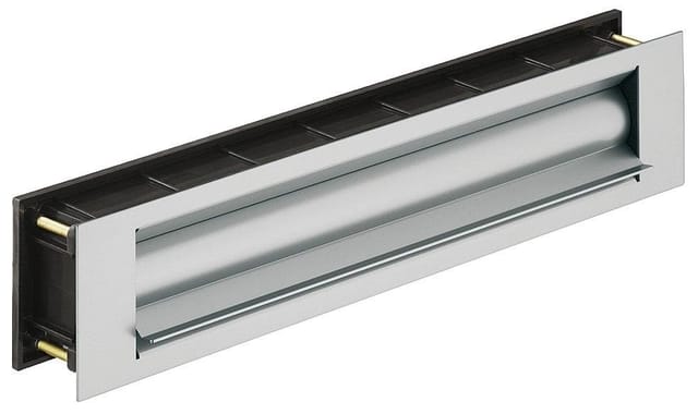 Vinköl Briefeinwurf aus Aluminium mit Wärmedämmung, Edelstahl-Optik