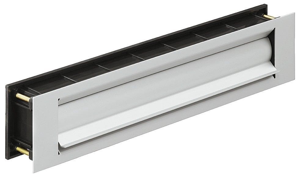Vinköl Briefeinwurf aus Aluminium mit Wärmedämmung, Silber eloxiert