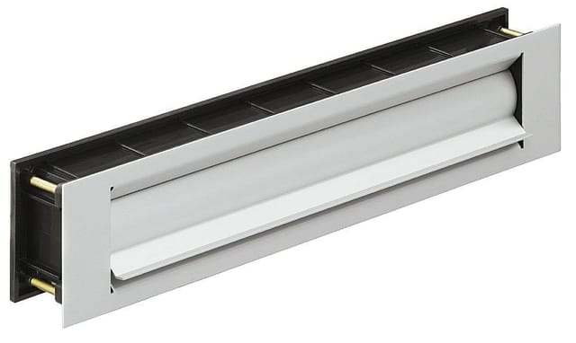 Vinköl Briefeinwurf aus Aluminium mit Wärmedämmung, Silber eloxiert