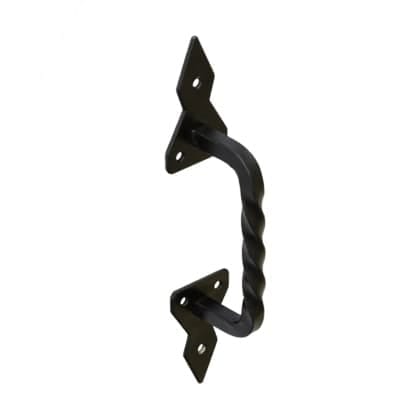 Domax Torgriff aus Stahl schwarz, 130 mm offen