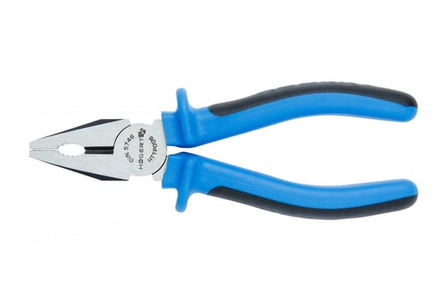 Högert Kombizange aus Stahl mit 2K-Griff, 180 mm