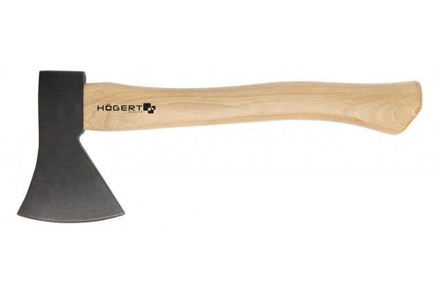 Högert Mehrzweckaxt aus Stahl mit Holzgriff, 600 Gramm