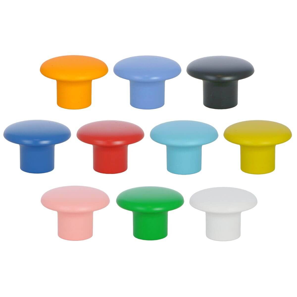 Gedotec Möbelknopf COLOUR aus Kunststoff Ø 32 x 22 mm, Dunkelblau