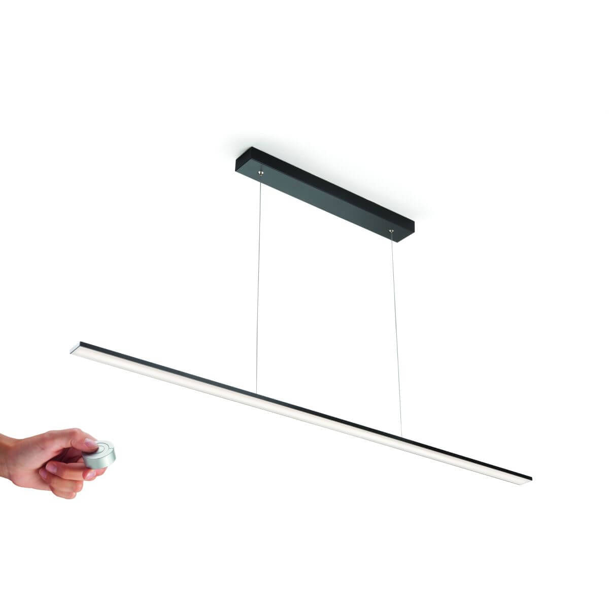 Domus Line LED-Hängeleuchte PENDY, 900 mm Schwarz matt