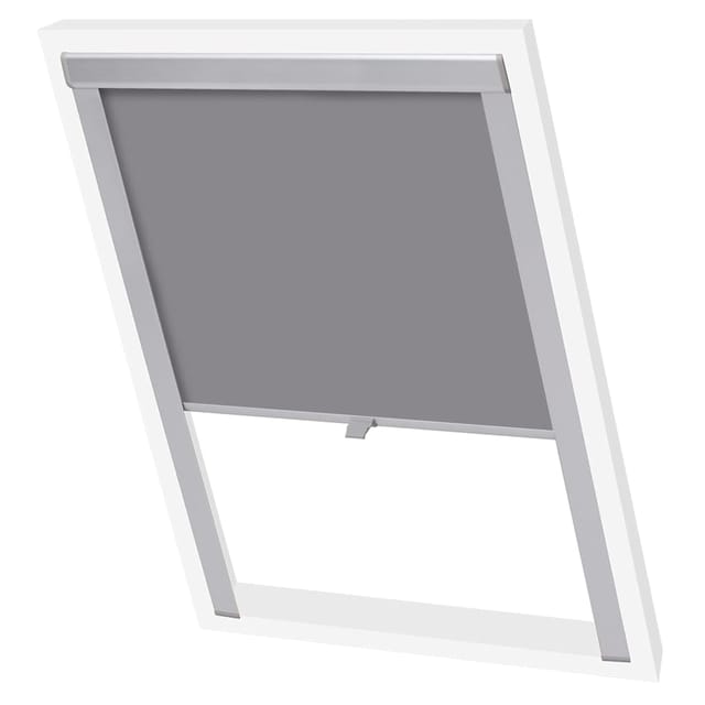 Verdunkelungsrollo Grau SK06 Vidaxl