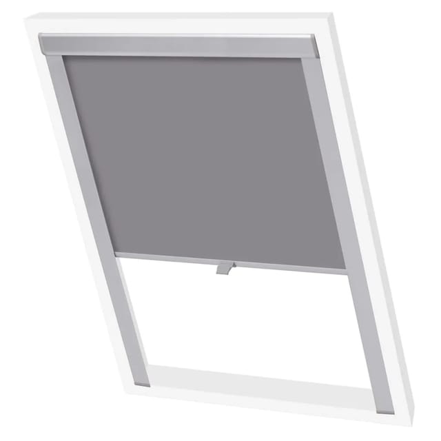 Verdunkelungsrollo Grau 102 Vidaxl