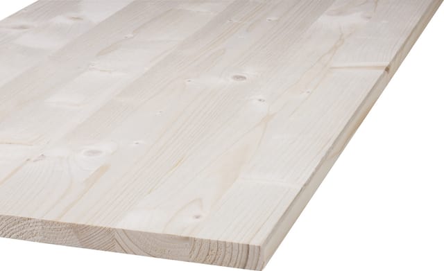 Binderholz - Massivholzplatte Fichte Oberfläche geschliffen 120 x 50 cm 18 mm Leimhölzer