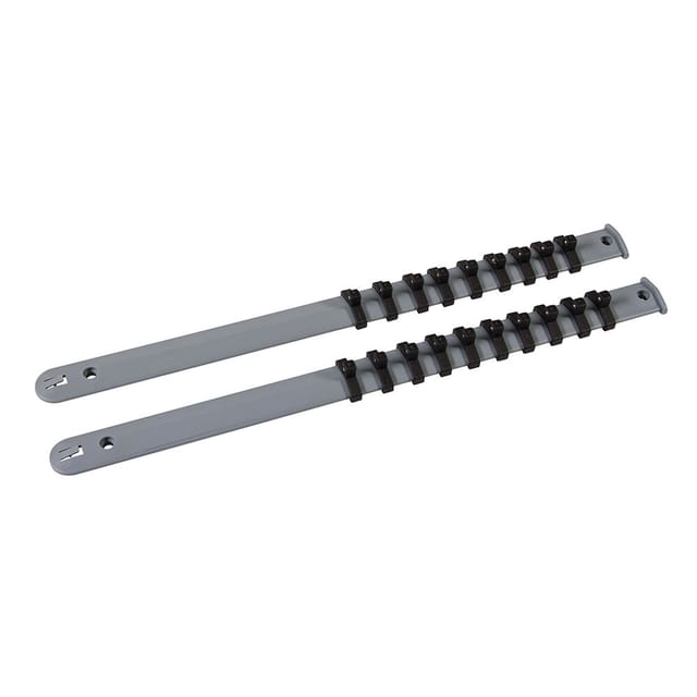 2 x Wandleisten für Steckschlüsseleinsätze 1/4-Zoll