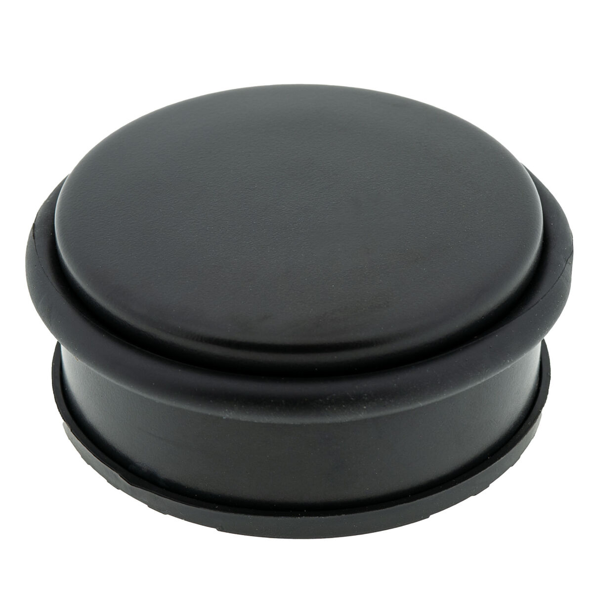 1 x Türstopper gummiert Ø 104 x 45 mm niedrig Mattschwarz
