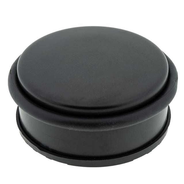 1 x Türstopper gummiert Ø 104 x 45 mm niedrig Mattschwarz