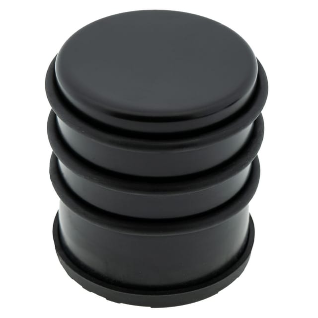1 x Türstopper gummiert Ø 74 x 80 mm hoch Mattschwarz