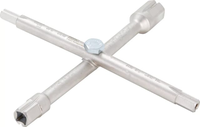 BGS 8448 Sanitär-Kreuzschlüssel mit 10 Funktionen