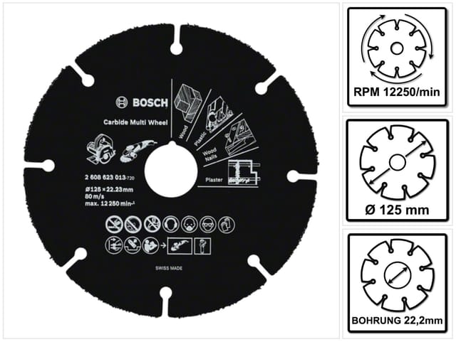 Multi Wheel Universal Carbide Disc 125mm - B 2608623013