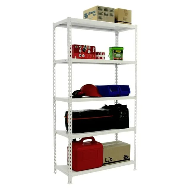 Simonrack Simonclick Metallregal Weiß 5 Ebenen