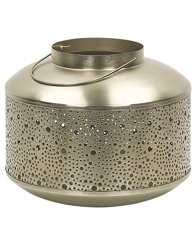 Laterne Corfu Metall 22 Cm Gold