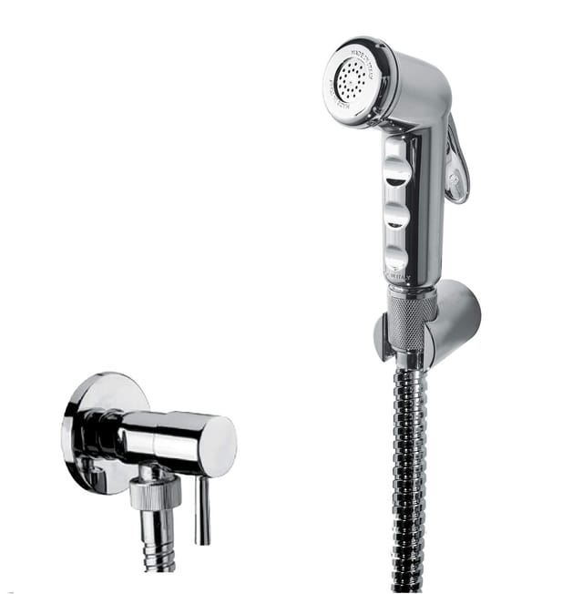 Duschset Für Toilette In Chromfarbe Damast 14176 Chrom
