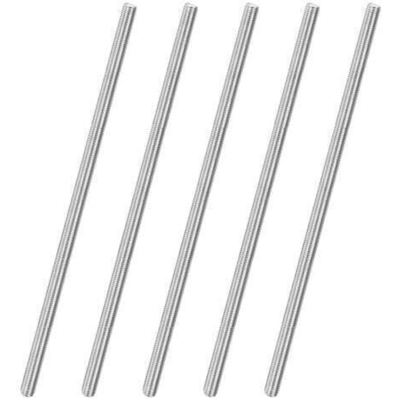 Satz Von 5 Vollständig Gewindestangen, M10 X 300 Mm, Rechtsgewinde Aus Edelstahl 304, Für Ankerbolzen/klemmen/möbelbefestigungsbügel, Metrische Gewindeschrauben