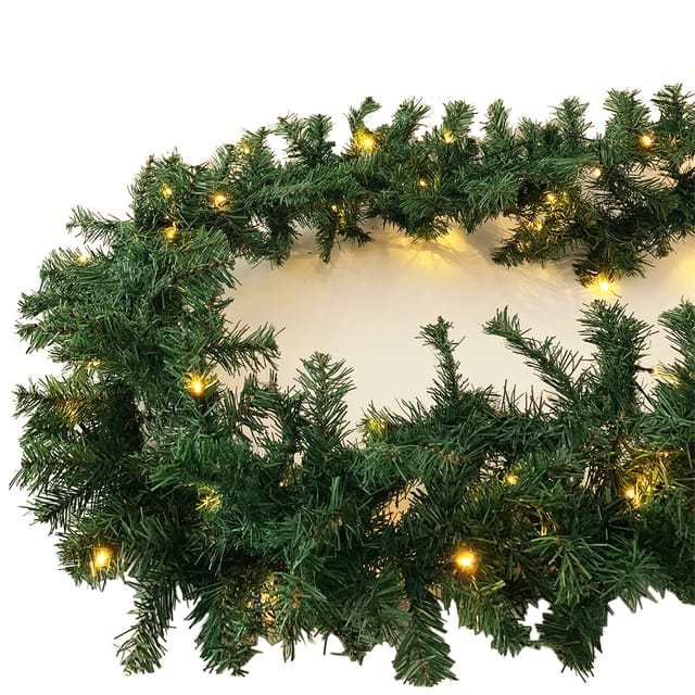 Tannengirlande 270 Cm Mit 35 Led-dlk065w-ta