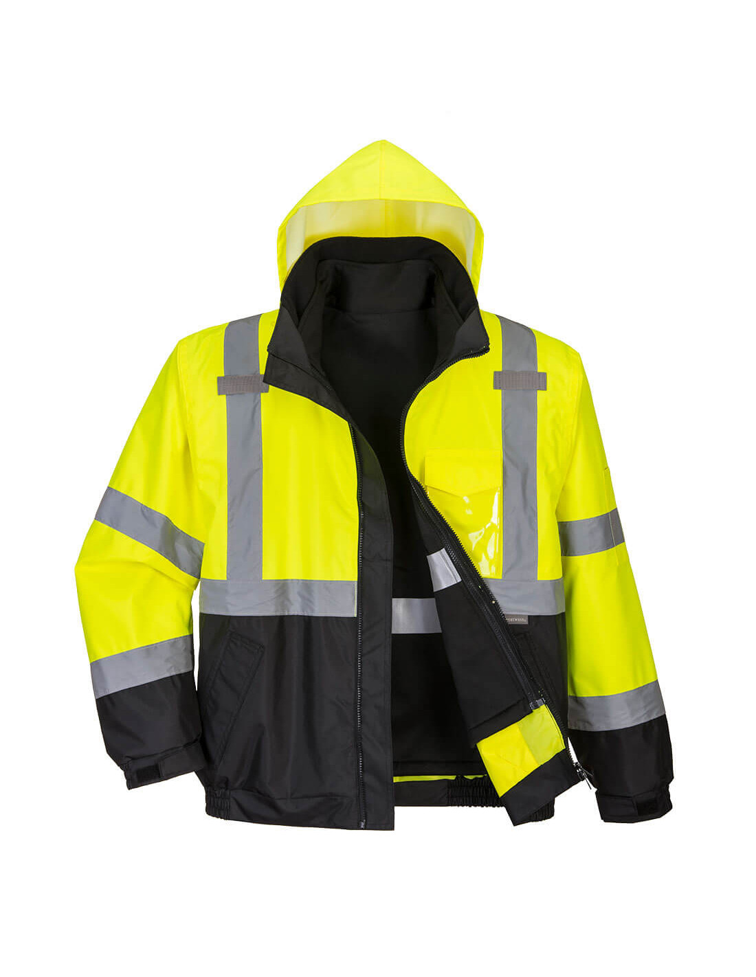 Hochsichtbarer Premium 3-in-1 Jacke Farbe: Gelb/schwarz Größe L - Portwest