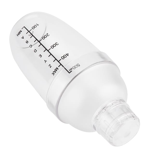Auslaufsicherer, Transparenter Pc-cocktailshaker Mit Graduierung (500 Ml)