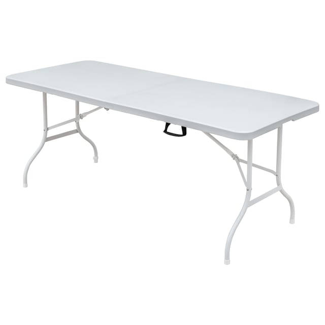 Freizeittisch 180.34 Cm, Klappbar, Geeignet Für Outdoor, Zuhause & Büro, Rostbeständig Und Pflegeleicht, Weiß