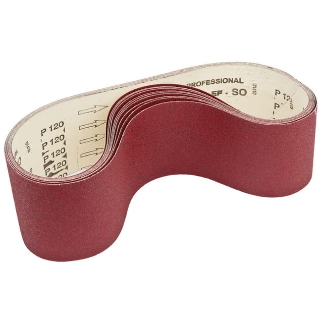 Satz Mit 10 Korund-schleifbandern 1220x100 Gr 60/80/100/120