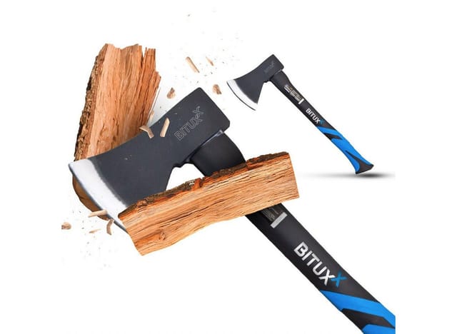 Bituxx - Beil Spaltbeil Axt Holzspalter 1000 G Mit Fiberglasschaft Für Garten Forst Und Wald