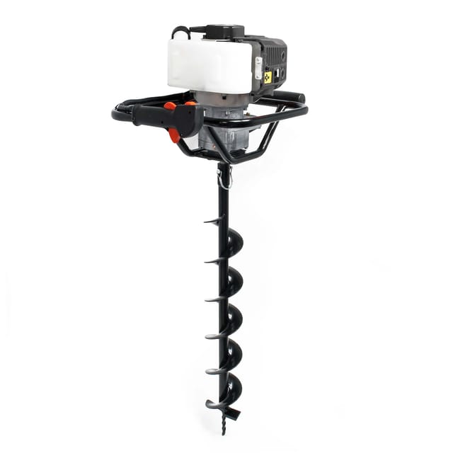 Benzin Erdlochbohrer Set Mit 150 Mm Bohrer, 1,4 Kw 1,9 Ps 52ccm Pfahlbohrer Pflanzenbohrer - Wiltec