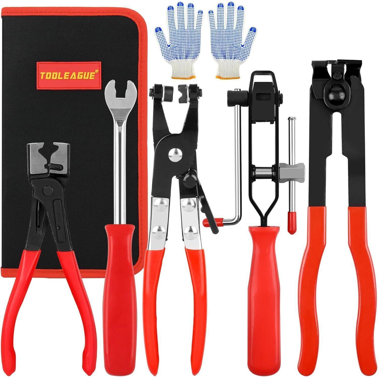 5-teiliges Zangen-set Für Auto-verkleidungen Und Schlauchschellen Mit Tasche