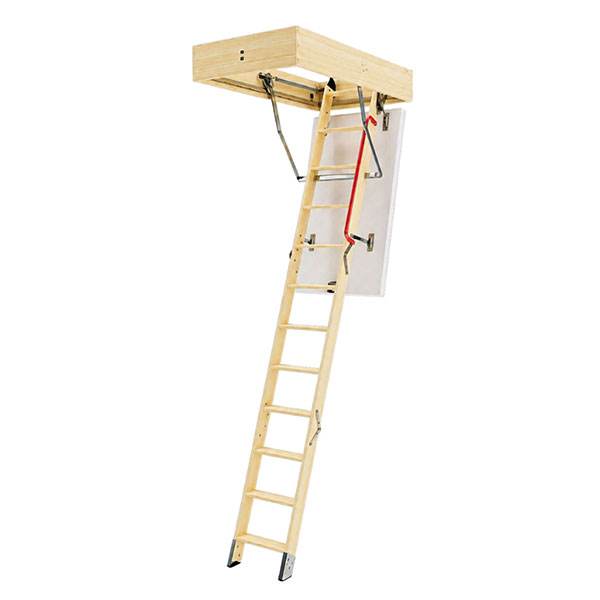Einziehbare Holzleiter – Einfallöffnung 70x130cm – Höhe 2,81 Bis 3.05mm - Lwe70130-3