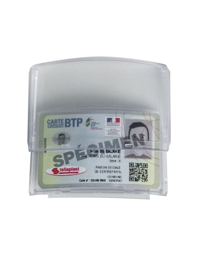 Klebstoffbeschichtete Namensschildhalter Für Bauhelme Taliaplast - 560310