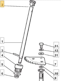 Lenkungsbuchse Rasentraktor Modelle 1228h 1228m 325038004/0 Stiga