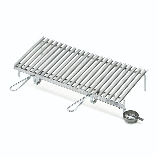 Grillrost 75x35 Cm Aus Rostfreiem Stahl Mit Fettauffangsystem
