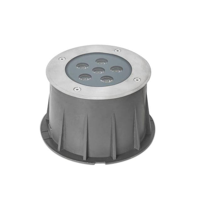 Leds-c4 - Bodeneinbauleuchte Ip65/ip67 Ringo Ø155 Mm Led 9,1 W 3000 K Edelstahl 632 L