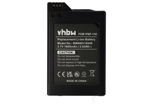 Vhbw - Akku Kompatibel Mit Sony Playstation Portable Psp-1006, Psp-1004 Spielekonsole (1600mah, 3,6v, Li-ion)