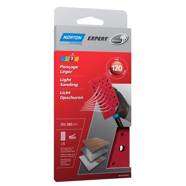 Norton Expert Nachfüllpackung 93x185mm K120 5er Ve