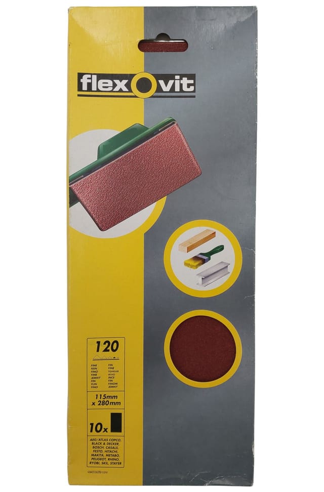 10 Stk Schleifpapier Für Schwingschleifer Körnung 120 115mm X 280mm Sehr Fein