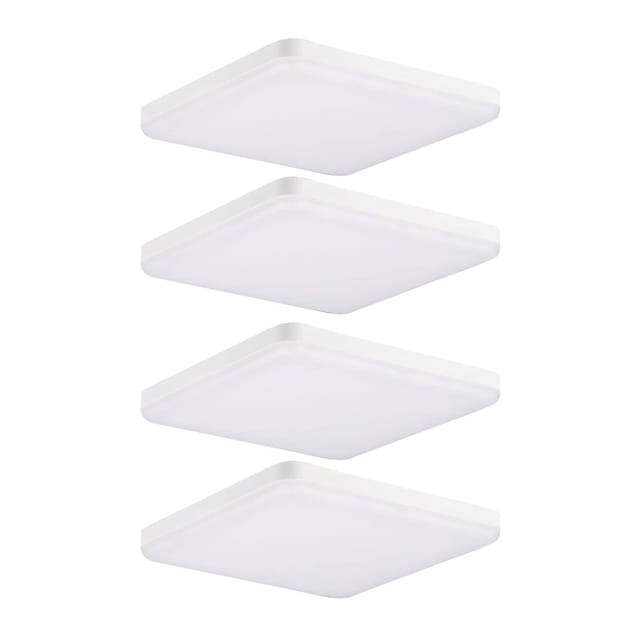 Etc-shop - 4er Set Led Alu Decken Panel Einbau Leuchte Weiß Wohn Schlaf Arbeits Zimmer Beleuchtung Dielen Lampe
