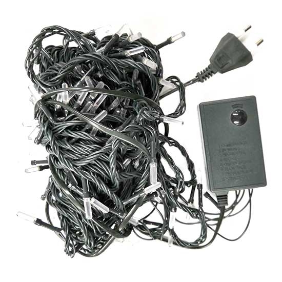 Führte String Weihnachten 24mt 300pcs Micro Led Reflex Blau Licht Mit Controller Ip44