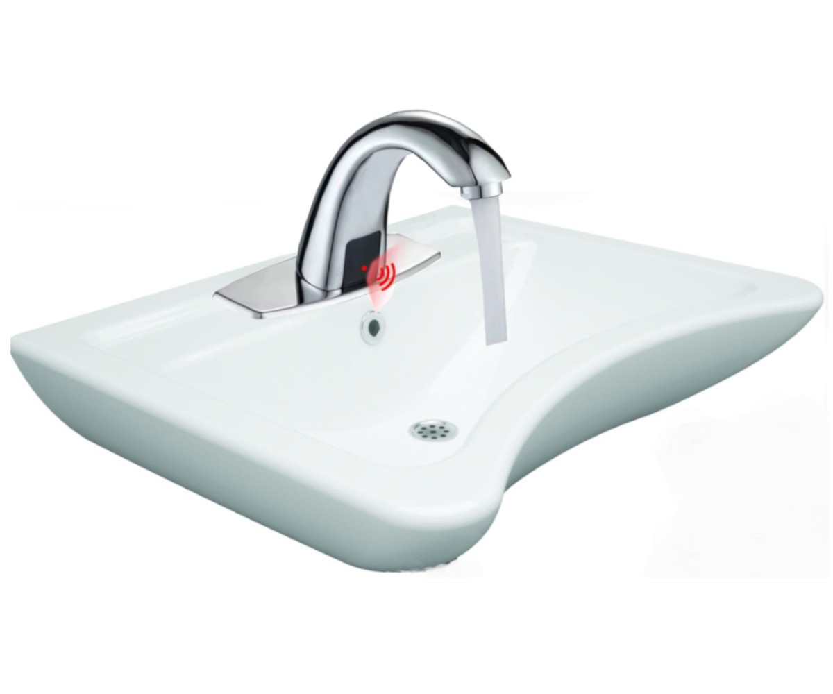 Waschbecken-set Barrierefrei Mit Sensor-armatur Meissa Viba+ 63x50x20,5 Cm