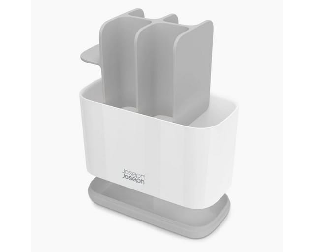 Großer Zahnbürstenhalter Joseph Joseph Joseph Easystore™ In Grau/weiß, Mit Organisierten Fächern, Einfacher Dereinigung Und Rutschfestem Boden.